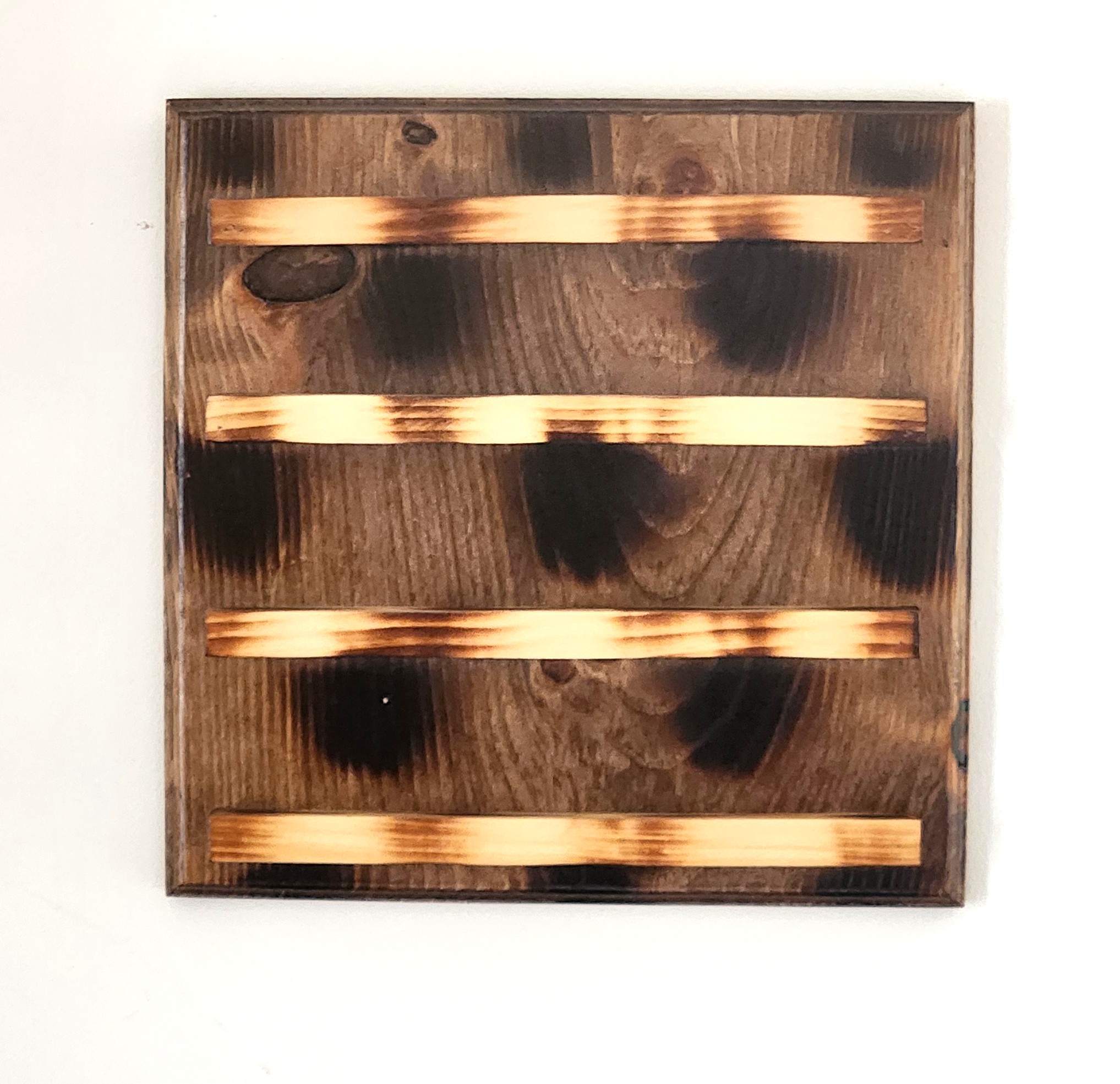 Small Burnt Square Coin Holder