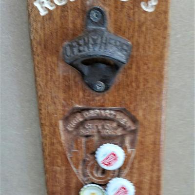 Olde Firemans Woodworking Bottle Cap Holder2