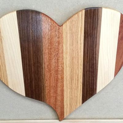 The Olde Firemans Woodworking Cutting Boards Heart Cheese
